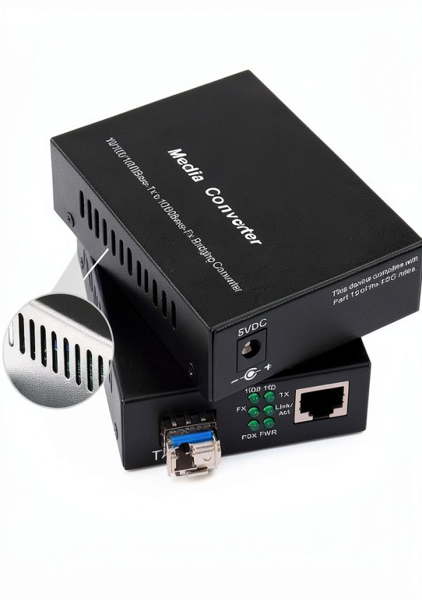 Fiber Transceiver VFLTOOL 2-pack 1.25Gbps Bidi Converter with LC SFP-5