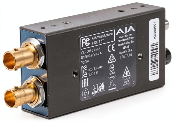 Aja Optical Fiber SDI to ST Converter - Single Channel Looping Output-1