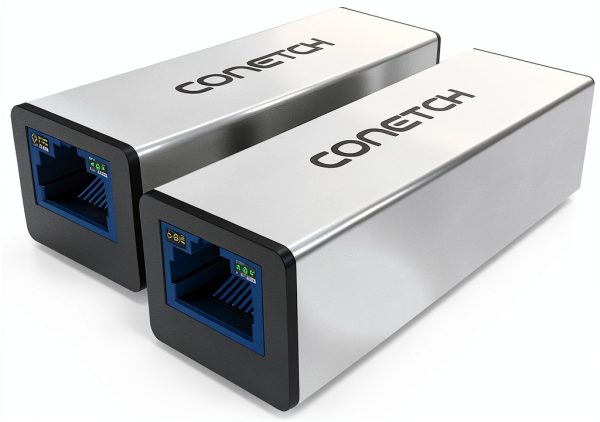 A Pair of Gigabit Fiber Ethernet Media Converter | Single Mode SC Single Core | 10/100/1000Mbps | Plug & Play | 3KM Transmission Range-0
