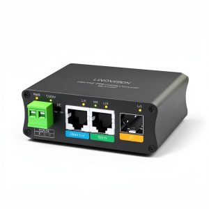PoE Fiber Media Converter LINOVISION POE-SP1224F Switchable 12/24V DC-0