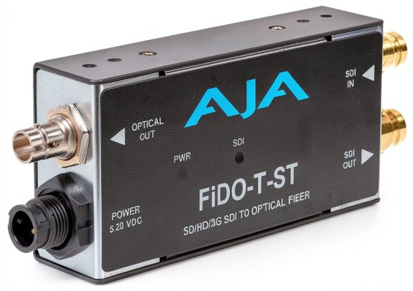 Aja Optical Fiber SDI to ST Converter - Single Channel Looping Output-0