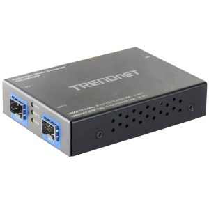 TRENDnet 1000BASE-T Dual SFP Fiber Media Converter with Redundant Mode-0