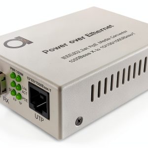 PoE Fiber Multimode LC 850nm Gigabit Media Converter 30W PoE AD net-0