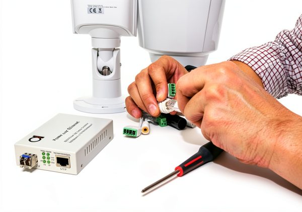 PoE Fiber Media Converter ADnet Ethernet 20km-3
